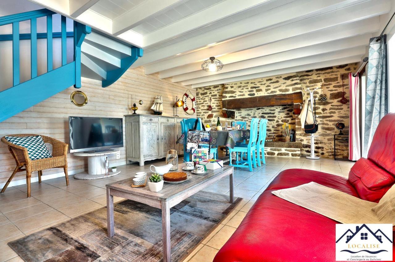 LocaLise - La Maison du pêcheur au Guilvinec - Chambres vue mer - A 20m de la mer située à la pointe de Men Meur - Tout à pied, plage, port, centre, commerces, marché - Wifi inclus - Linge de lit inclus - Jardin clos - En option , ménage et serviette Esterno foto